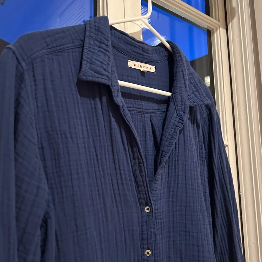 Xirena soft cotton gauze button down - Picture 2 of 6
